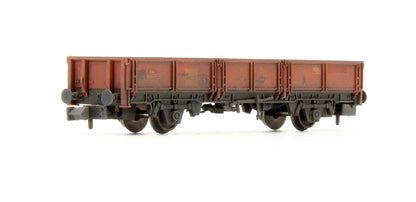 Pre-Owned Bass ZDA Dropside Open Wagon Ex Railfreight Red - Custom Weathered