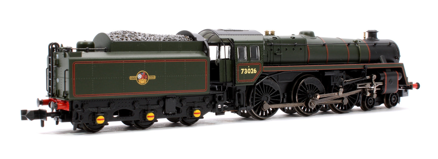 Pre-Owned BR Standard 5MT with BR1 Tender 73026 BR Lined Green (Late Crest) Steam Locomotive
