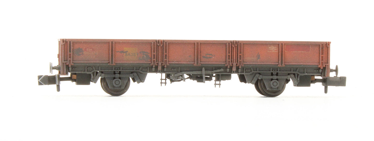 Pre-Owned Bass ZDA Dropside Open Wagon Ex Railfreight Red - Custom Weathered