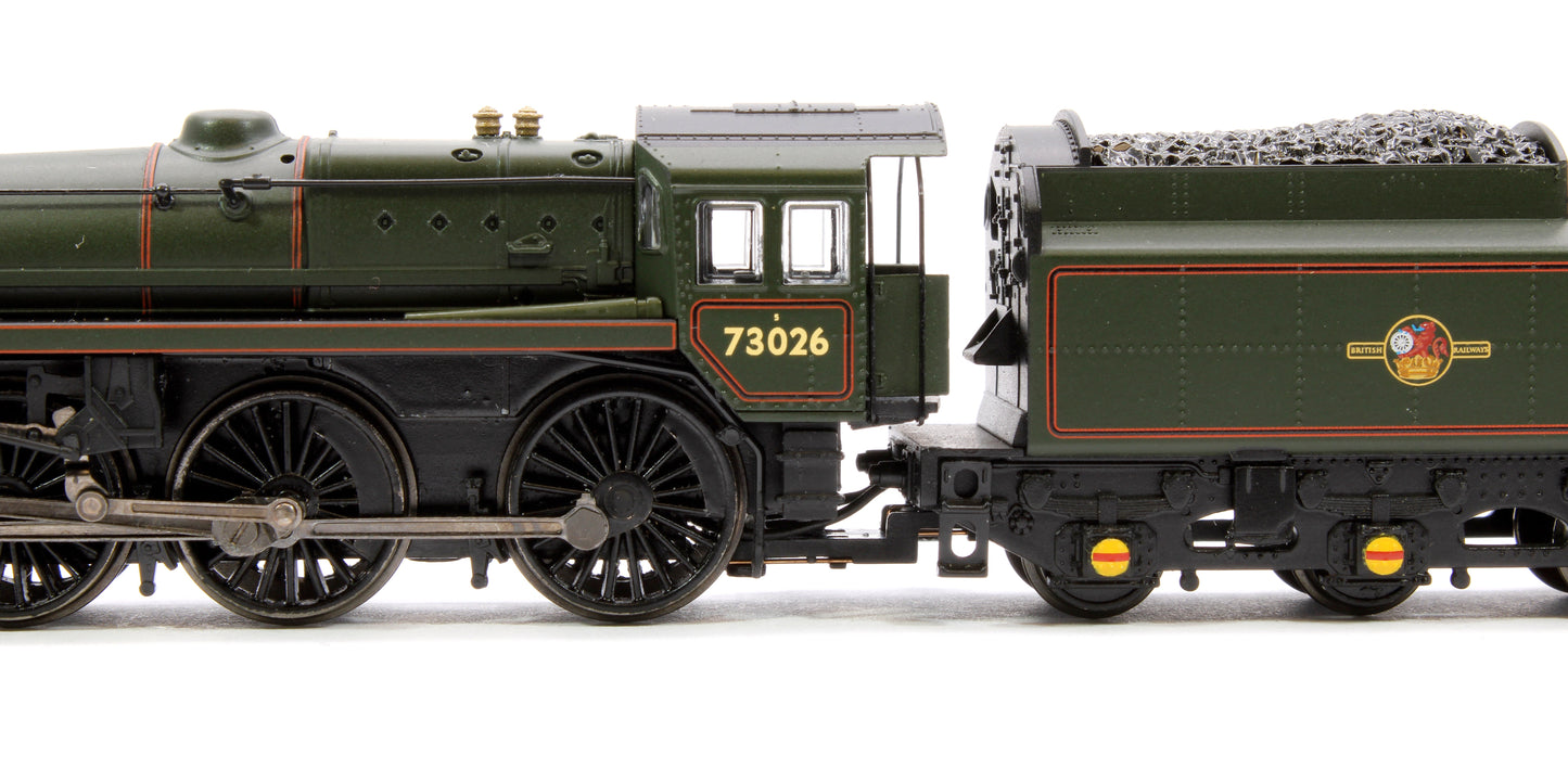 Pre-Owned BR Standard 5MT with BR1 Tender 73026 BR Lined Green (Late Crest) Steam Locomotive