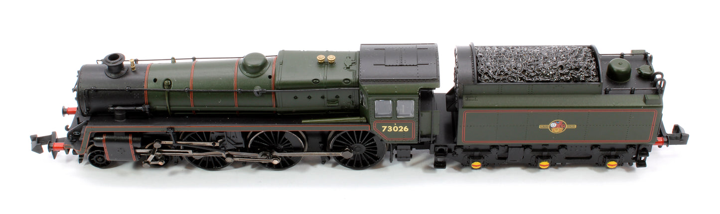 BR Standard 5MT with BR1 Tender 73026 BR Lined Green (Late Crest) Steam Locomotive - Sound Fitted