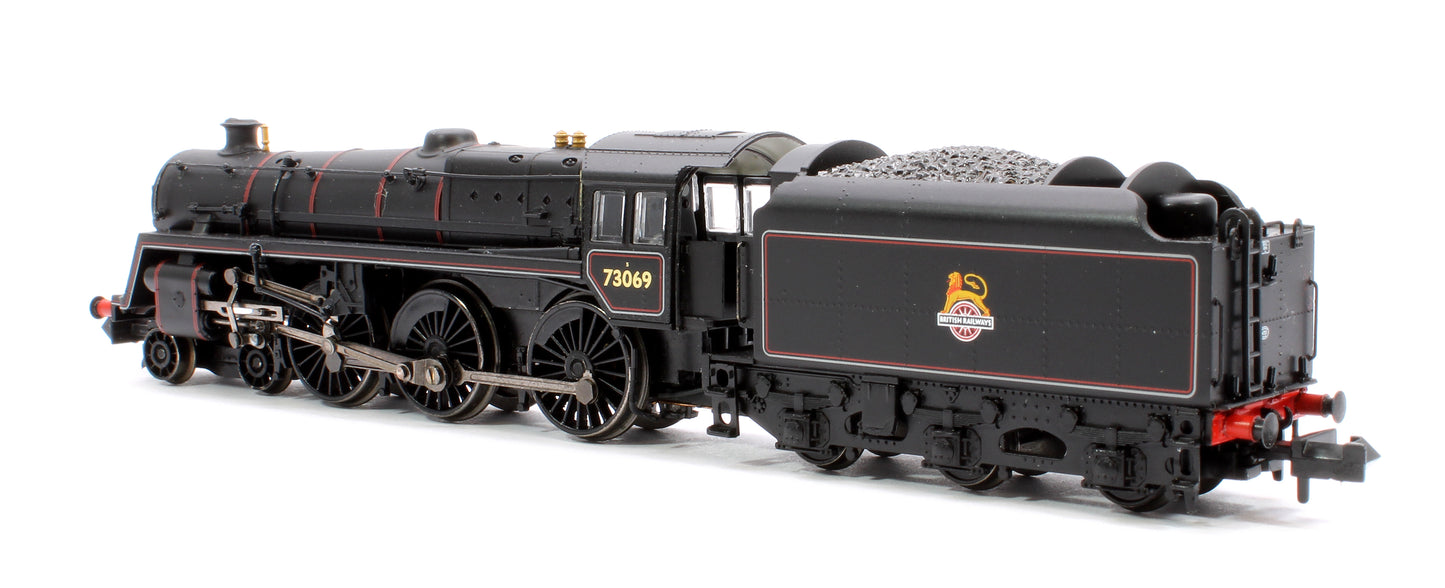 BR Standard 5MT with BR1C Tender 73069 BR Lined Black (Early Emblem) Steam Locomotive - Sound Fitted