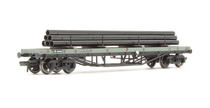 Pre-Owned 33-929 30T Bogie Bolster Wagon BR Grey With Pipes Load