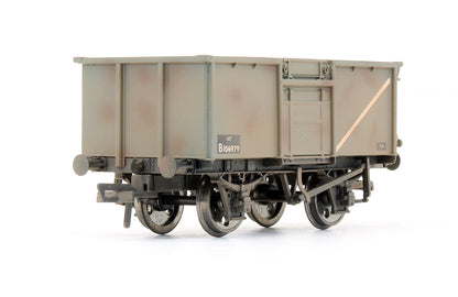 Pre-Owned 37-227A 16 Ton Steel Mineral Wagon BR Grey With Top Flat Doors 'B106979' - Weathered
