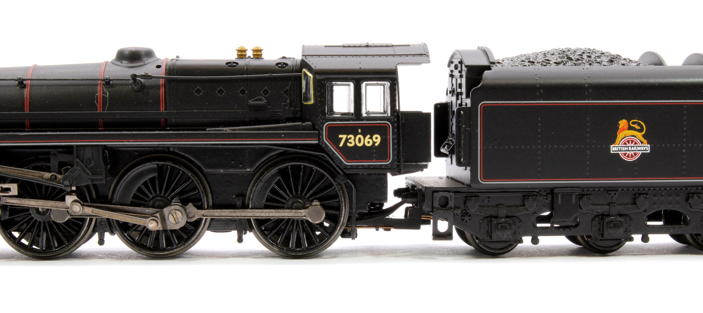 BR Standard 5MT with BR1C Tender 73069 BR Lined Black (Early Emblem) Steam Locomotive