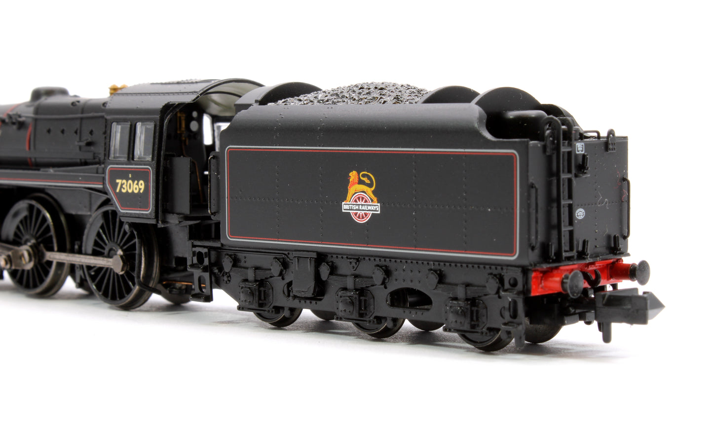 BR Standard 5MT with BR1C Tender 73069 BR Lined Black (Early Emblem) Steam Locomotive - Sound Fitted