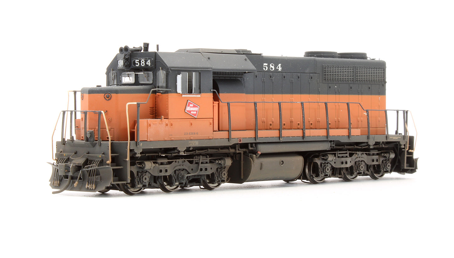Pre-Owned EMD SDL39 Diesel Locomotive Milwaukee Road - Road #584 - Custom Weathered - DCC Sound