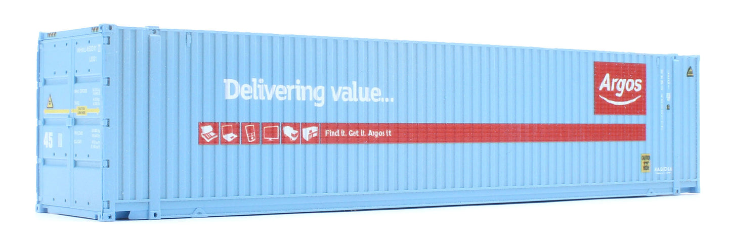 45 Ft high cube Container Argos WHMU 450011-7e & CO-OP 450063-1