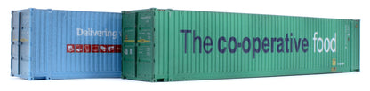 45 Ft high cube Container Argos WHMU 450011-7 & CO-OP 450063-1 - Weathered