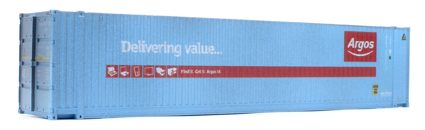 45 Ft high cube Container Argos WHMU 450011-7 & CO-OP 450063-1 - Weathered