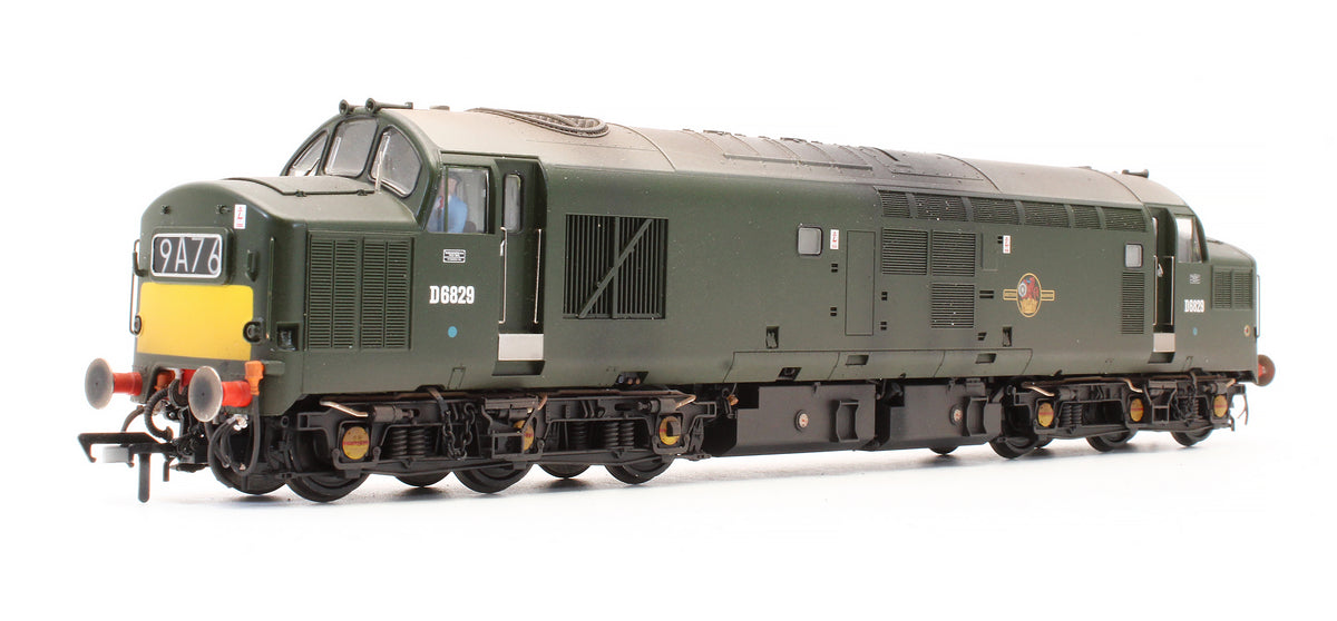 Pre-Owned Class 37/0 Centre Headcode D6829 BR Green (Small Yellow Panels) Diesel Locomotive - Custom Weathered - DCC Sound