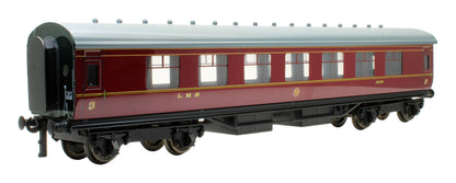 Pre-Owned LMS Crimson 3rd Class Coach '1935'