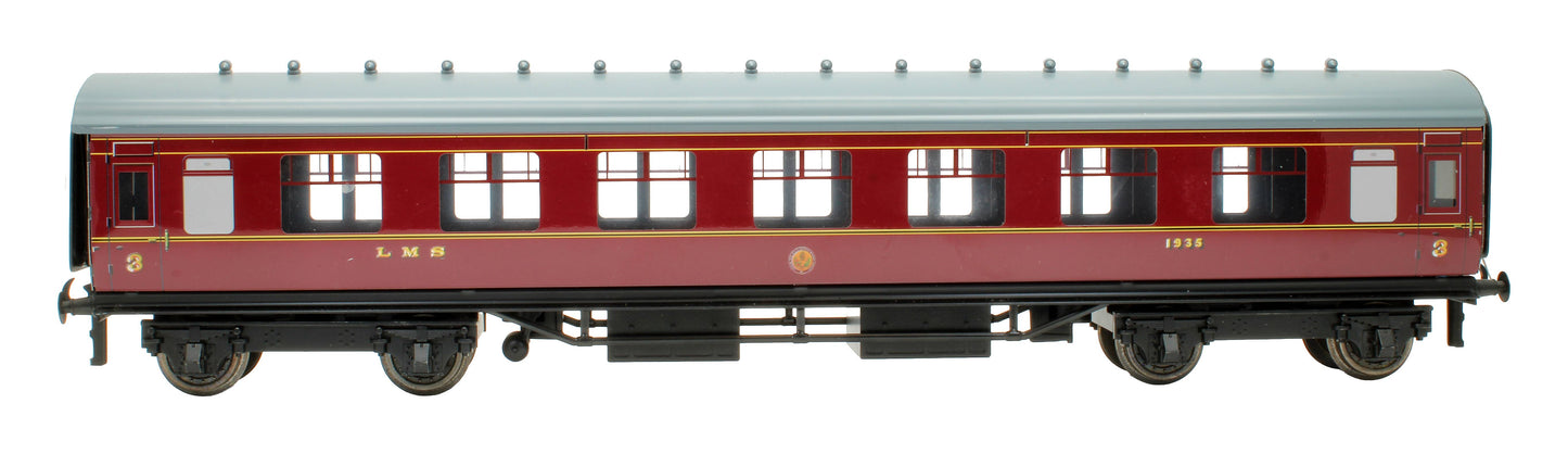 Pre-Owned LMS Crimson 3rd Class Coach '1935'
