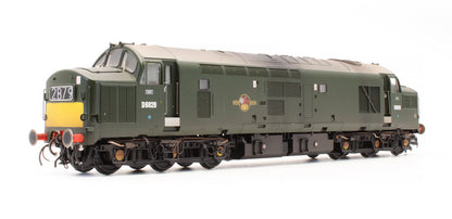 Pre-Owned Class 37/0 Centre Headcode D6829 BR Green (Small Yellow Panels) Diesel Locomotive - Custom Weathered - DCC Sound