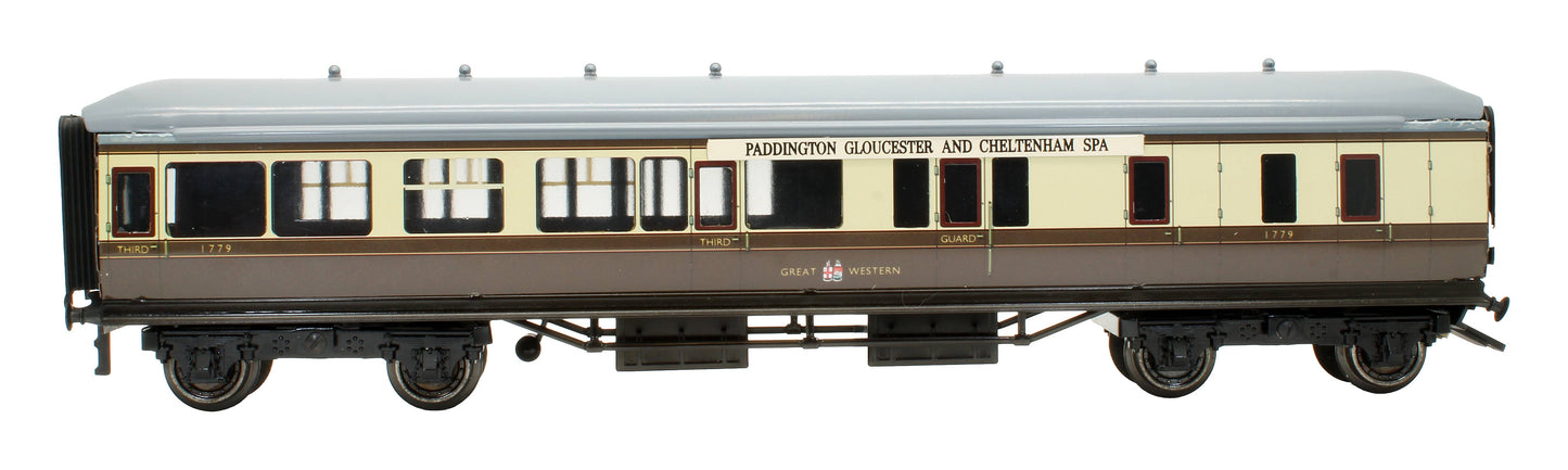 Pre-Owned GWR Chocolate & Cream 3rd Class Brake Coach '1779'