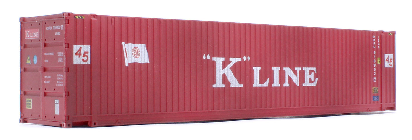45ft High Cube Container K Line & Cai Twin Pack - Weathered