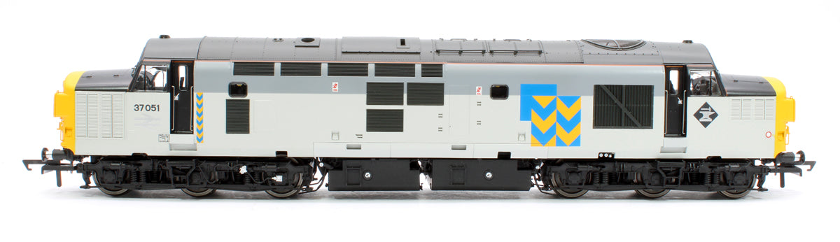 Pre-Owned Class 37/0 37051 Railfreight Metals Triple Grey Diesel Locomotive - DCC Sound