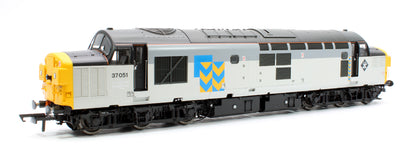 Pre-Owned Class 37/0 37051 Railfreight Metals Triple Grey Diesel Locomotive - DCC Sound