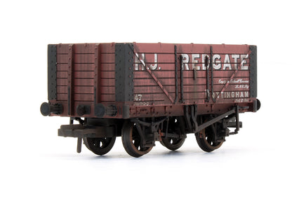 Pre-Owned 7 Plank Fixed End Wagon 'H. J. Redgate' - Custom Weathered - Exclusive Edition
