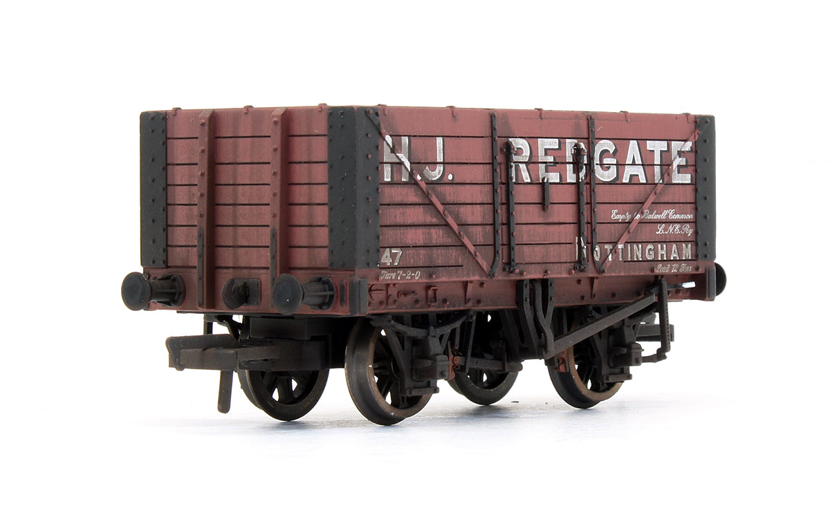 Pre-Owned 7 Plank Fixed End Wagon 'H. J. Redgate' - Custom Weathered - Exclusive Edition