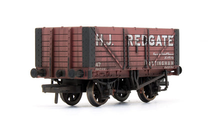 Pre-Owned 7 Plank Fixed End Wagon 'H. J. Redgate' - Custom Weathered - Exclusive Edition