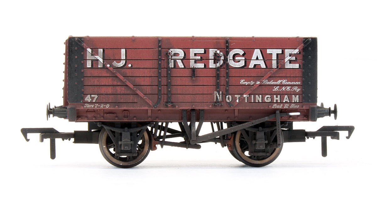Pre-Owned 7 Plank Fixed End Wagon 'H. J. Redgate' - Custom Weathered - Exclusive Edition