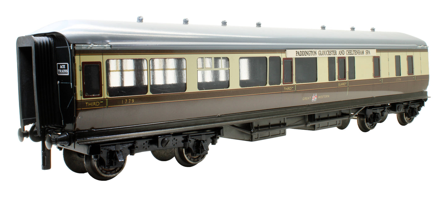 Pre-Owned GWR Chocolate & Cream 3rd Class Brake Coach '1779'
