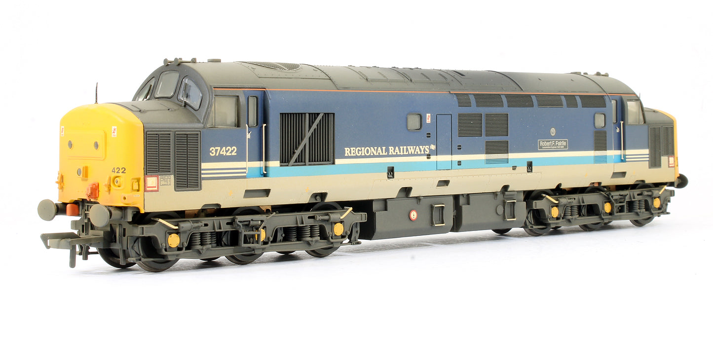 Pre-Owned Class 37 422 'Robert.F.Fairlie' Regional Railways Diesel Locomotive (Weathered Edition) - DCC Fitted