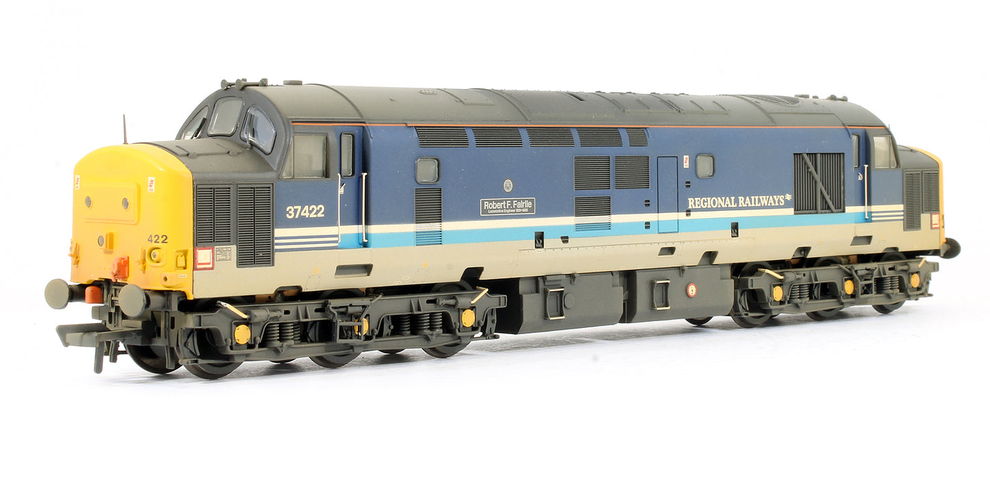 Pre-Owned Class 37 422 'Robert.F.Fairlie' Regional Railways Diesel Locomotive (Weathered Edition) - DCC Fitted