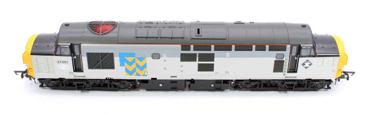 Pre-Owned Class 37/0 37051 Railfreight Metals Triple Grey Diesel Locomotive - DCC Sound