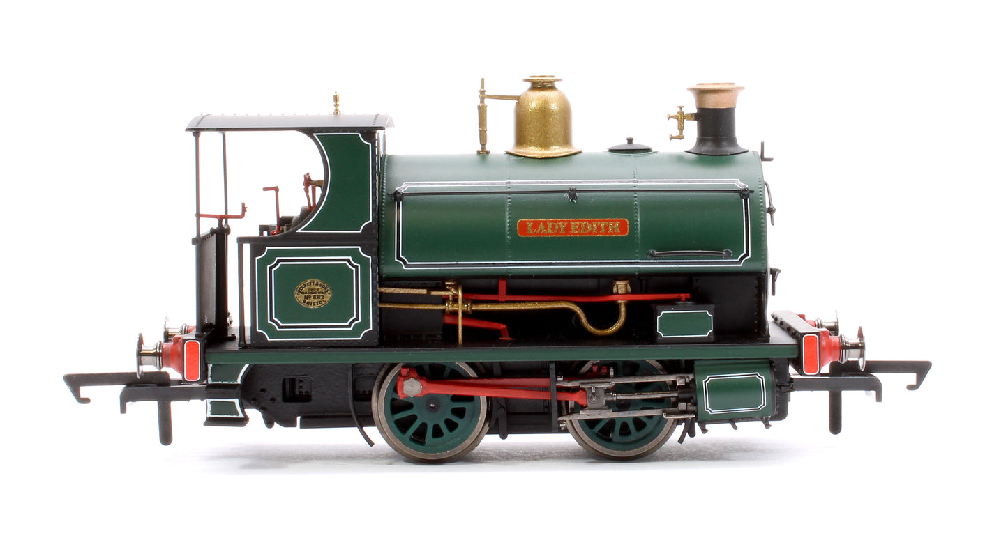 PO, Earl of Dudley's Round Oak Works, Peckett W4 Class (Open Back Cab), 0-4-0ST, 'Lady Edith' Steam Locomotive