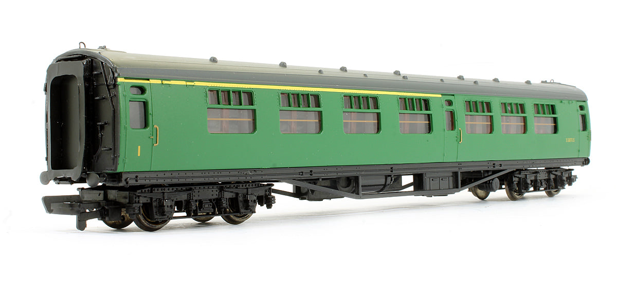 Pre-Owned BR Green (Yellow First Line) 63ft Bulleid Corridor Composite Coach