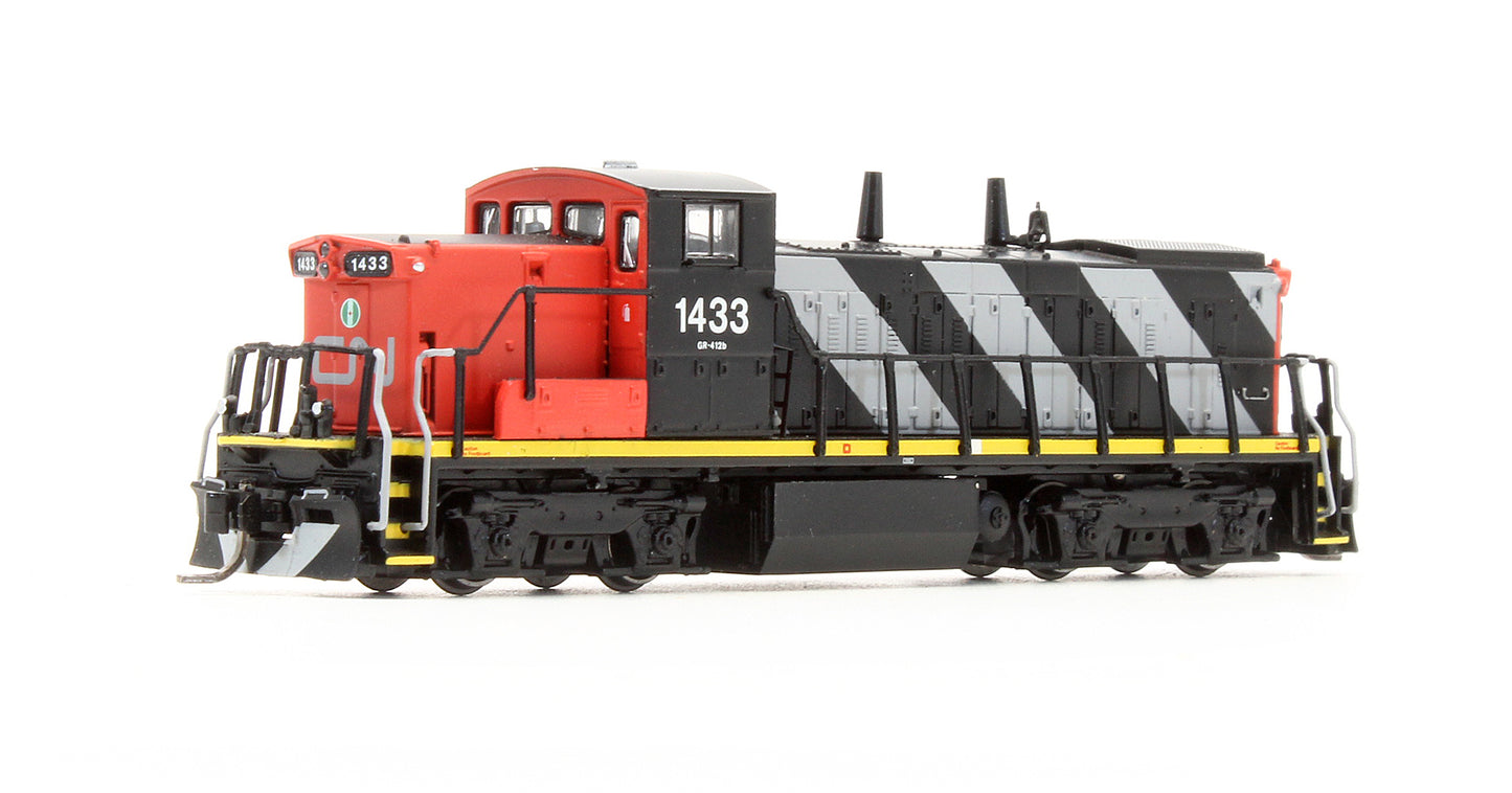 Pre-Owned CN GMD-1 Stripes Scheme Diesel Locomotive - Road #1433