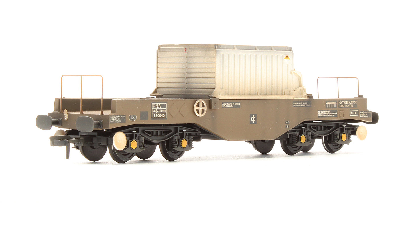 Pre-Owned FNA Nuclear Flask Wagon With Sloping Floor '550040' - Custom Weathered