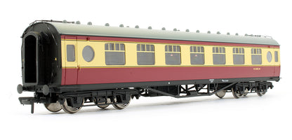Pre-Owned LMS 57ft Porthole Coach Corridor 3rd BR Crimson & Cream
