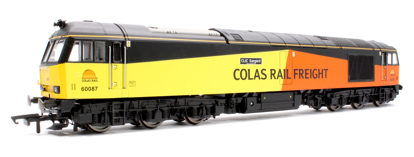 Pre-Owned R3572 Class 60087 'Clic Sargent' Colas Rail Freight Diesel Locomotive