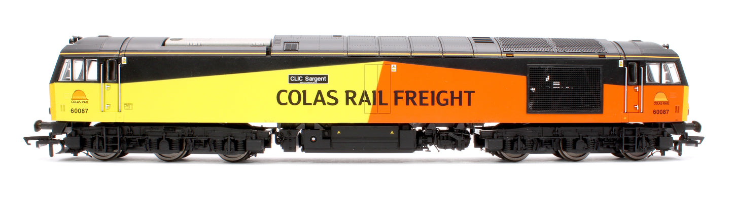 Pre-Owned R3572 Class 60087 'Clic Sargent' Colas Rail Freight Diesel Locomotive