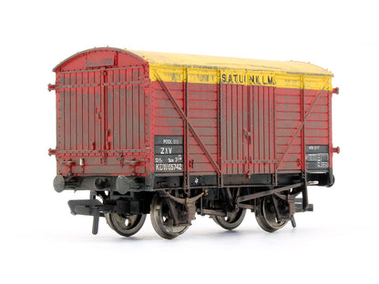 Pre-Owned Mogo Van Red & Yellow - Satlink (Weathered) (Exclusive Edition)