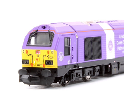 Class 67 DB Cargo 'Celebrating Queen Elizabeth II Platinum Jubilee' 67007 Diesel Locomotive - DCC Fitted