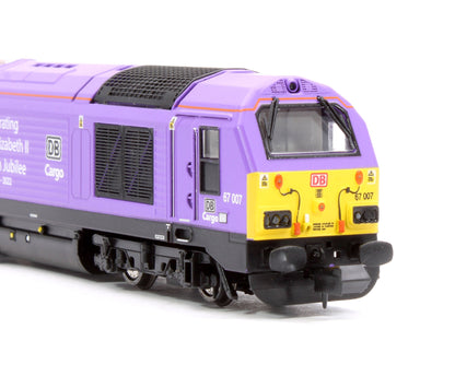 Pre-Owned Class 67 DB Cargo 'Celebrating Queen Elizabeth II Platinum Jubilee' 67007 Diesel Locomotive