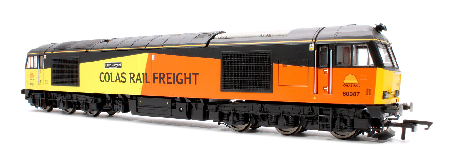 Pre-Owned R3572 Class 60087 'Clic Sargent' Colas Rail Freight Diesel Locomotive