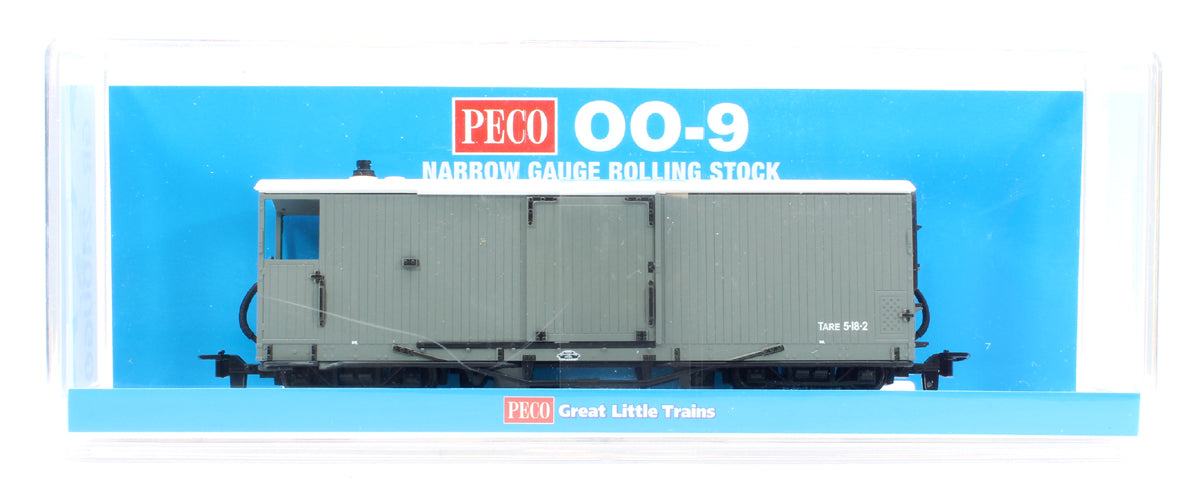 L&B 8 ton Bogie Goods Brake Van L&B Livery Unlettered Grey, Open Veranda