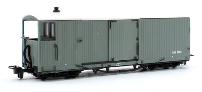 L&B 8 ton Bogie Goods Brake Van L&B Livery Unlettered Grey, Open Veranda