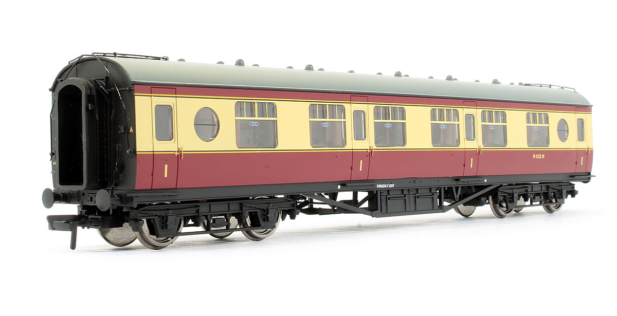 Pre-Owned LMS 57ft Porthole Coach Corridor 1st BR Crimson & Cream