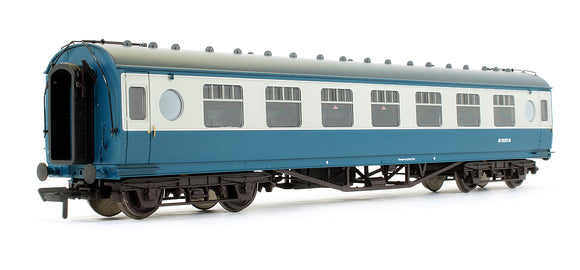 Pre-Owned LMS 57ft Porthole Coach Corridor 2nd BR Blue & Grey