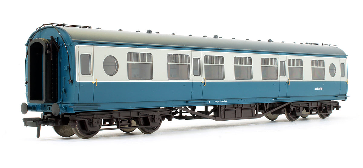 Pre-Owned LMS 57ft Porthole Coach Corridor 2nd BR Blue & Grey