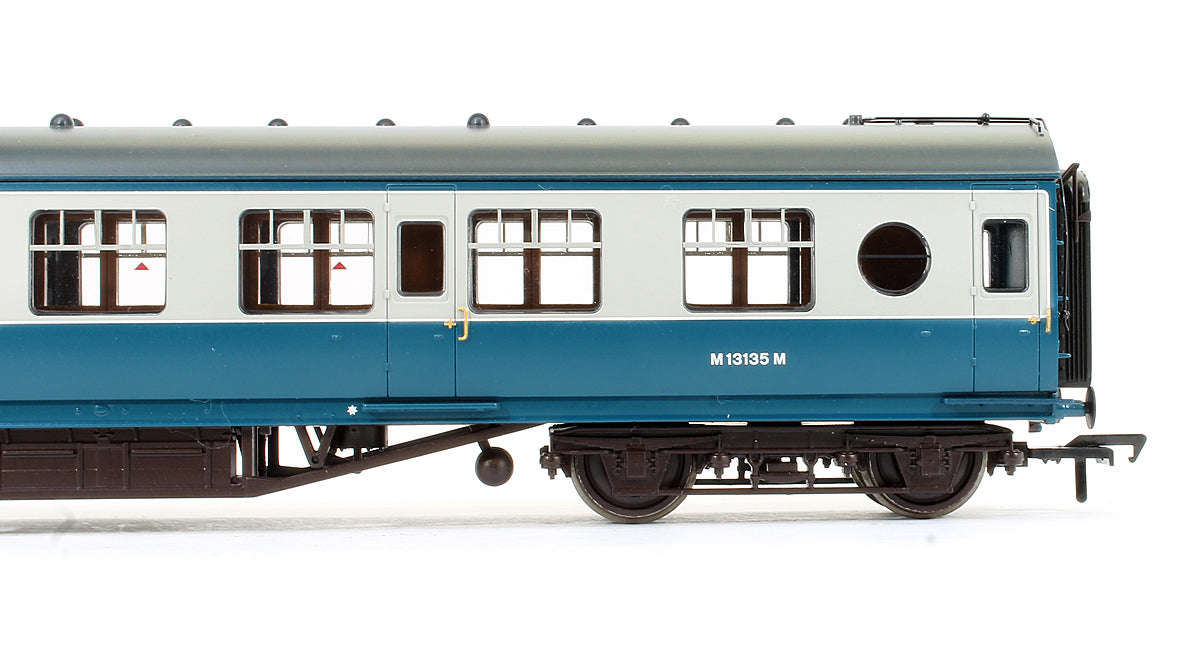 Pre-Owned LMS 57ft Porthole Coach Corridor 2nd BR Blue & Grey