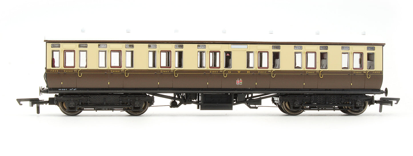 Pre-Owned GWR Toplight Mainline City Twin City Chocolate & Cream Composite 7905 Set 3