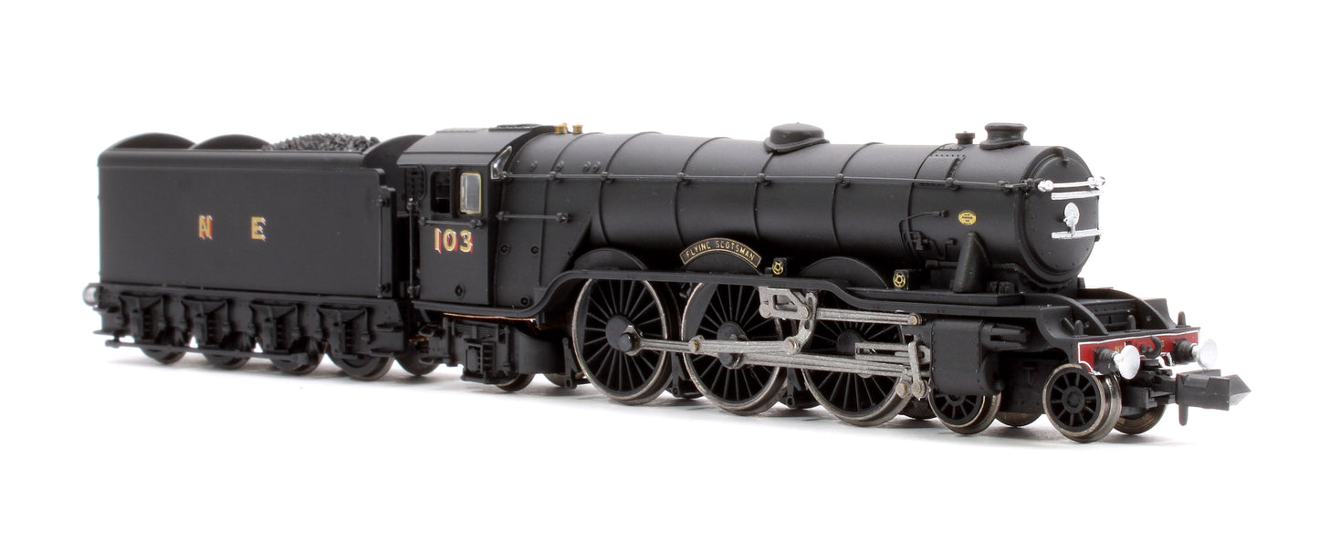 A10 Flying Scotsman 103 Wartime Black NE Steam Locomotive - DCC Fitted