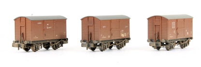 377-990 Pre-Owned Set Of 3 BR Bauxite (Early) Eastern Vent Vans (Weathered)